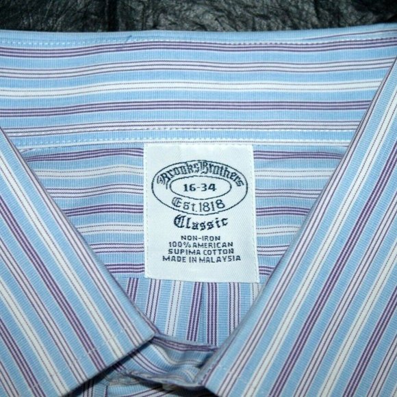 Brooks‎ Brothers 1818 Mens Long Sleeve Button Supim - Picture 7 of 7